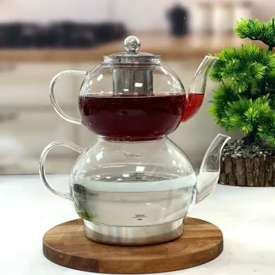 خرید و قیمت کتری قوری پیرکس کف استیل مدل NORA آرو AROW