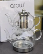 خرید و قیمت کتری قوری پیرکس کف استیل مدل NORA آرو AROW