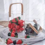 خرید و قیمت یخدان پیرکس مربع دسته بامبو وارداتی