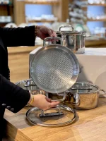 خرید و قیمت سرویس قابلمه استیل 8 پارچه APPOLO محصول AROW ترکیه