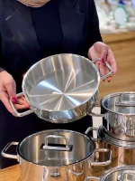 قیمت و خرید سرویس قابلمه استیل ۱۰ پارچه AROW ترکیه مدل SAVOUR