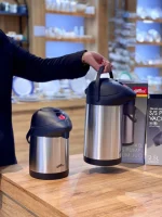 خرید و قیمت فلاسک استیل پمپی دو سایزی DAY DAYS