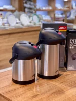 خرید و قیمت فلاسک استیل پمپی دو سایزی DAY DAYS