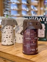 خرید و قیمت فلاسک استیل پمپی طرح COFFEE برند DAY DAYS
