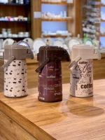 خرید و قیمت فلاسک استیل پمپی طرح COFFEE برند DAY DAYS