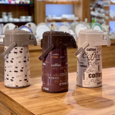 خرید و قیمت فلاسک استیل پمپی طرح COFFEE برند DAY DAYS