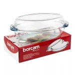 خرید و قیمت قابلمه پیرکس بیضی دسته دار بورجام BORCAM-59022