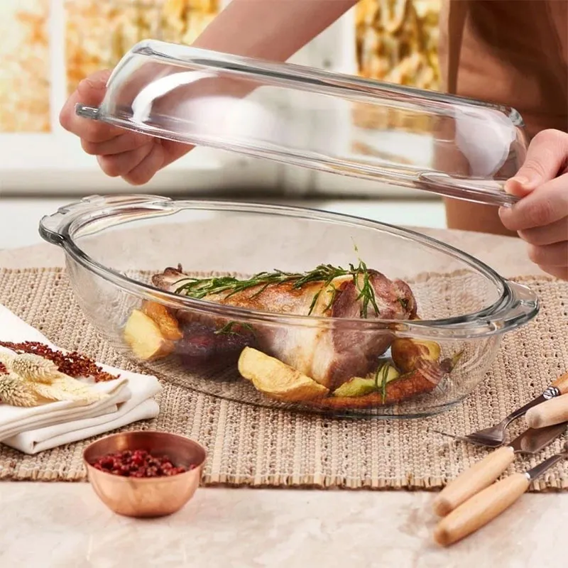 قابلمه-پیرکس-بیضی-دسته-دار-بورجام-borcam-59022 (4) خرید و قیمت قابلمه پیرکس بیضی دسته دار بورجام BORCAM-59022