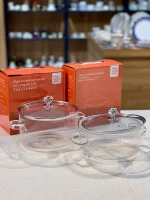 خرید و قیمت قابلمه پیرکس شعله مستقیم طرح قلبی وارداتی