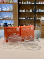 خرید و قیمت قابلمه پیرکس شعله مستقیم طرح قلبی وارداتی