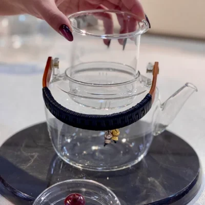 خرید و قیمت قوری پیرکس آویزدار 1 لیتری وارداتی