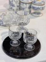 خرید و قیمت بستنی خوری پایه کوتاه لب طلایی دلی گلس DELI GLASS