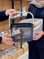 خرید و قیمت سبد فلزی همه کاره مربع طرح ایکیا IKEA