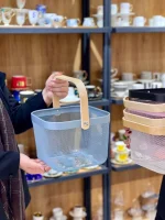 خرید و قیمت سبد فلزی همه کاره مربع طرح ایکیا IKEA