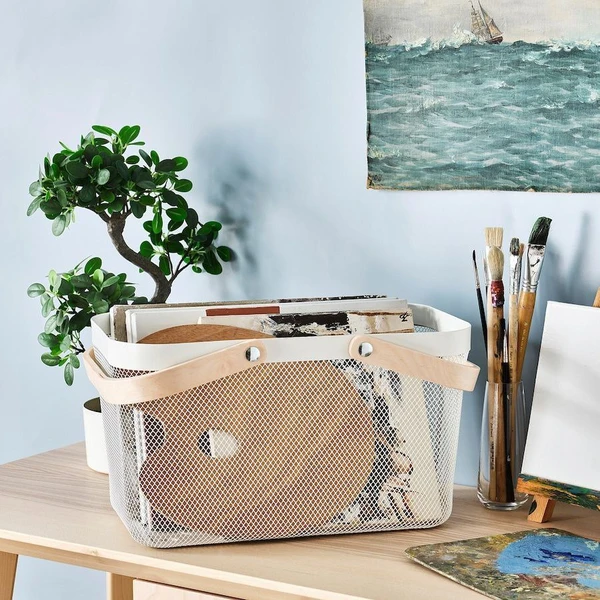 سبد-فلزی-همه-کاره-مستطیل-طرح-ایکیا-ikea قیمت و خرید سبد فلزی همه کاره مستطیل طرح ایکیا IKEA