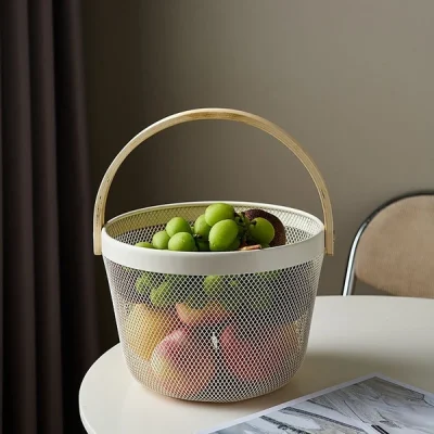 خرید و قیمت سبد فلزی همه کاره گرد طرح ایکیا IKEA