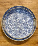 خرید و قیمت سینی پذیرایی و سرو قلم آبی وارداتی