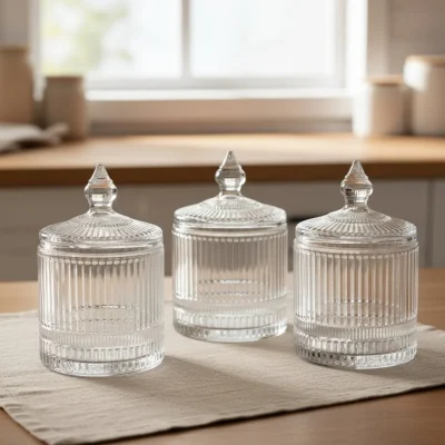 خرید و قیمت قندان و نقل خوری شیاردار دلی گلس DELI GLASS